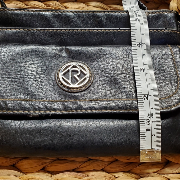 Black Leather Crossbody Purse 👛 - Picture 2 of 7